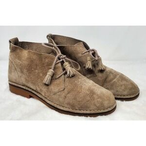 Hush Puppies Corona‎ Chukka Boot 9.5 Rootbeer Brown Suede Leather Lace-Up Mens